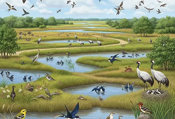 Peningkatan Habitat Burung Migran di Kawasan Konservasi